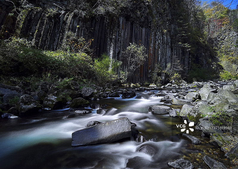 潺潺溪流图片素材