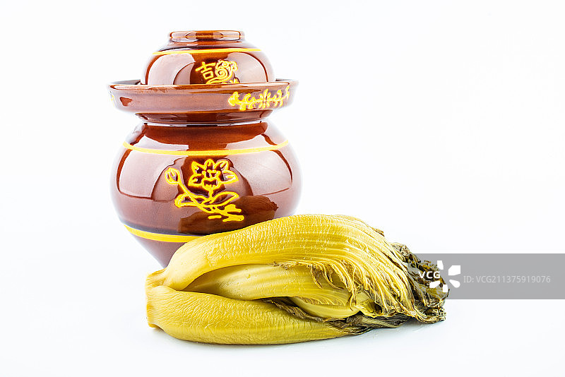 金黄色的老坛酸菜图片素材