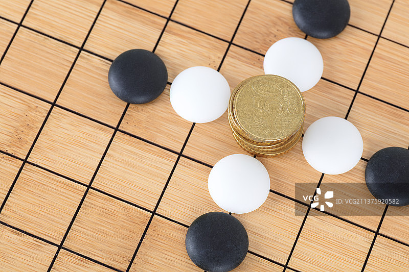 围棋博弈概念图片素材
