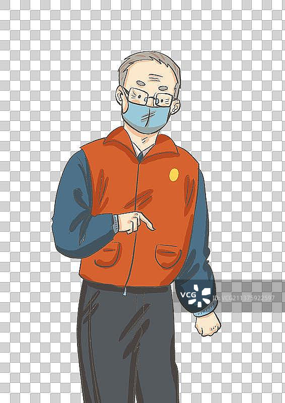 老年志愿者们图片素材