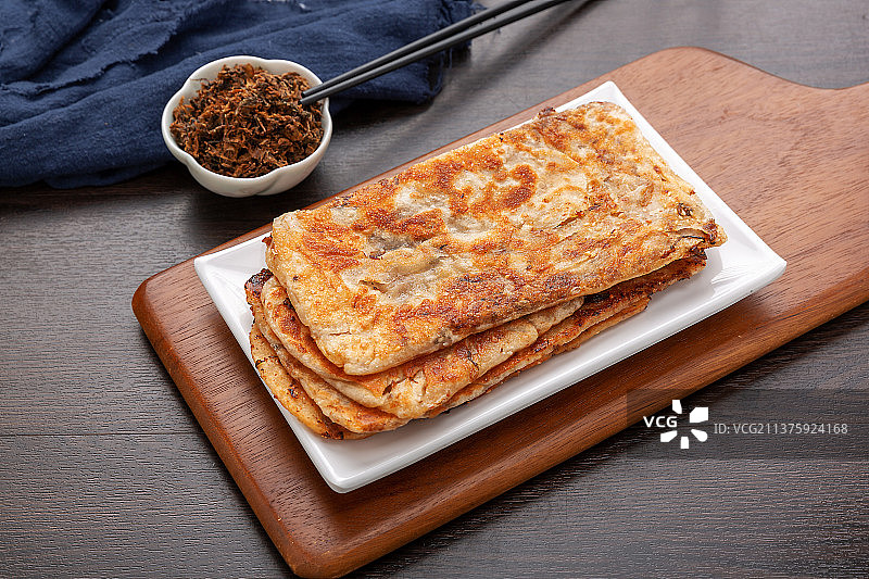 地方特色美食小吃：梅干菜锅盔图片素材