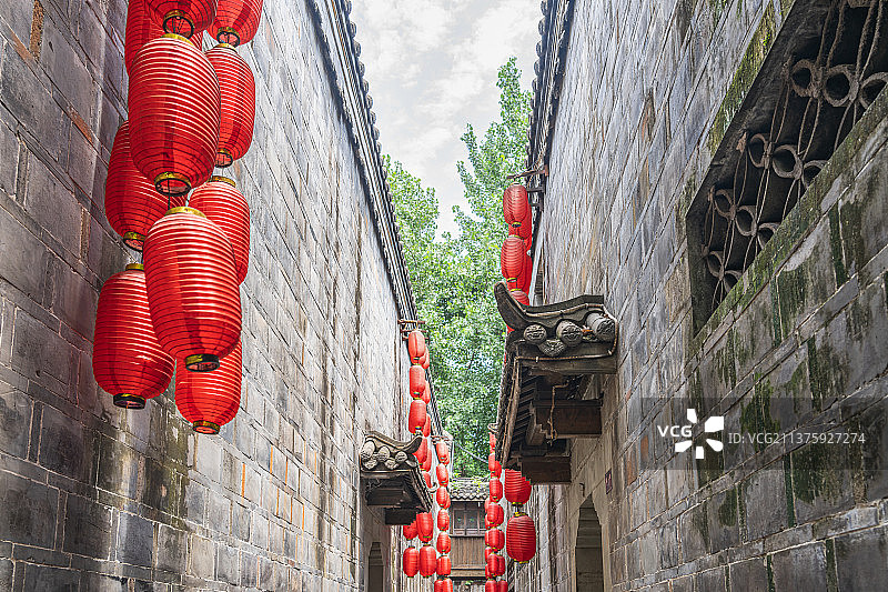 成都锦里古街图片素材