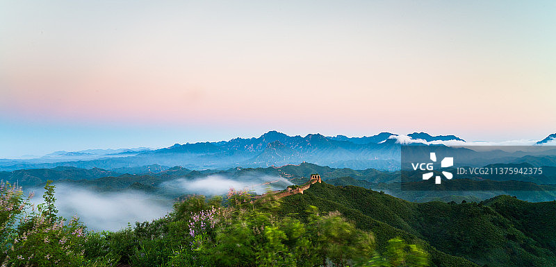 蟠龙长城图片素材