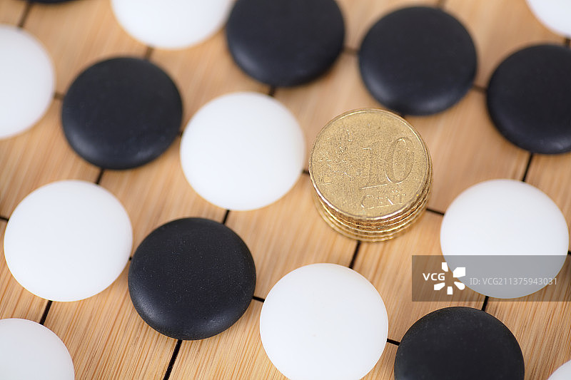 围棋金融概念图片素材