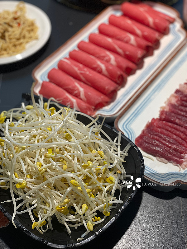 火锅涮菜图片素材