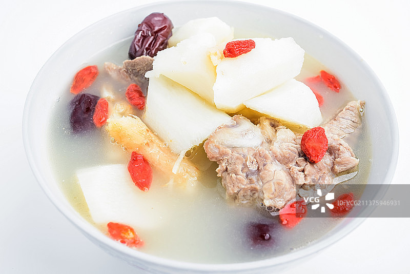 山药枸杞猪骨汤图片素材