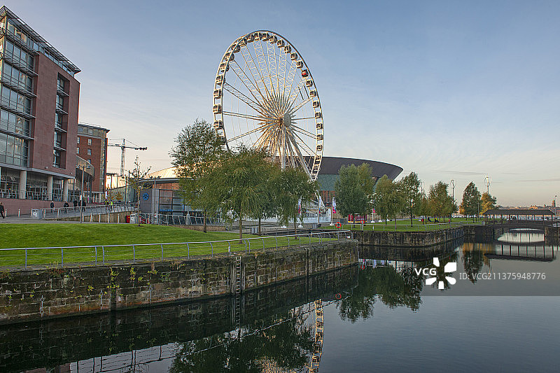 英国，利物浦，街景。图片素材