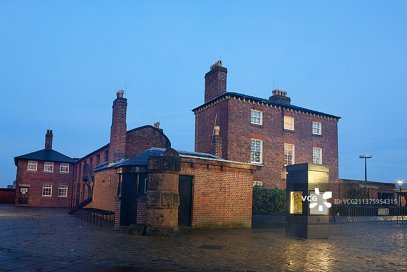 2014年10月17日，英国，利物浦，夜景。图片素材