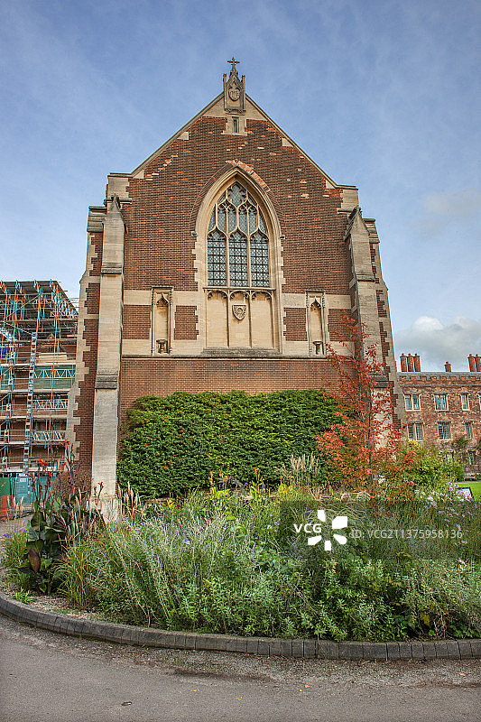 英国，剑桥大学校园风景。图片素材