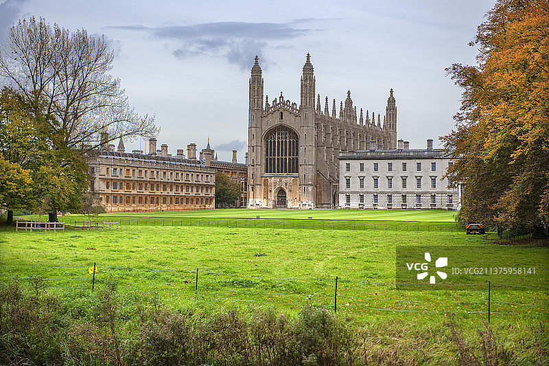 英国，剑桥大学校园风景。图片素材