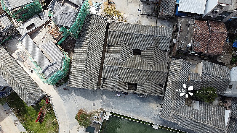 萧克故居高角度视角图片素材