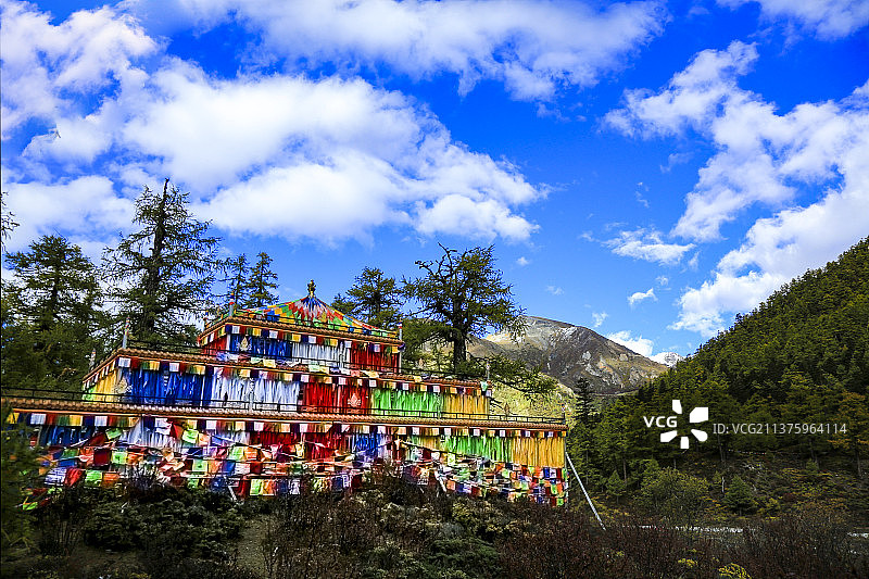 亚丁冲古寺图片素材