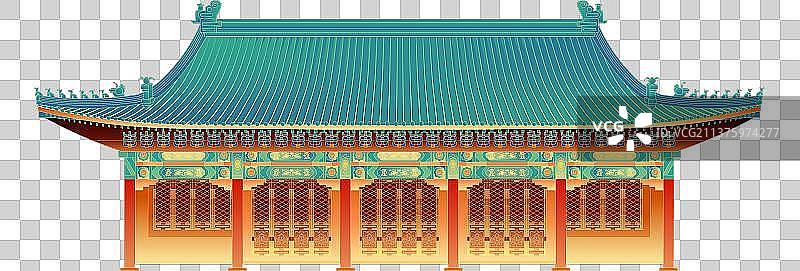 恭王府建筑国风图片素材