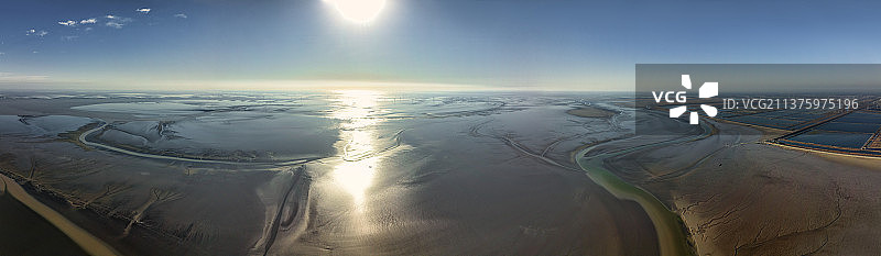 盐城条子泥风光图片素材