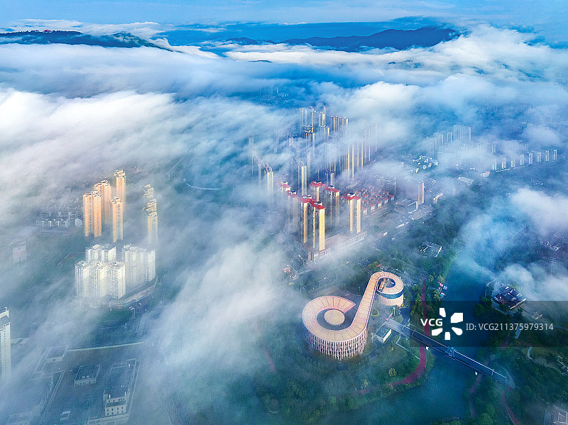 莆田城市云海图片素材