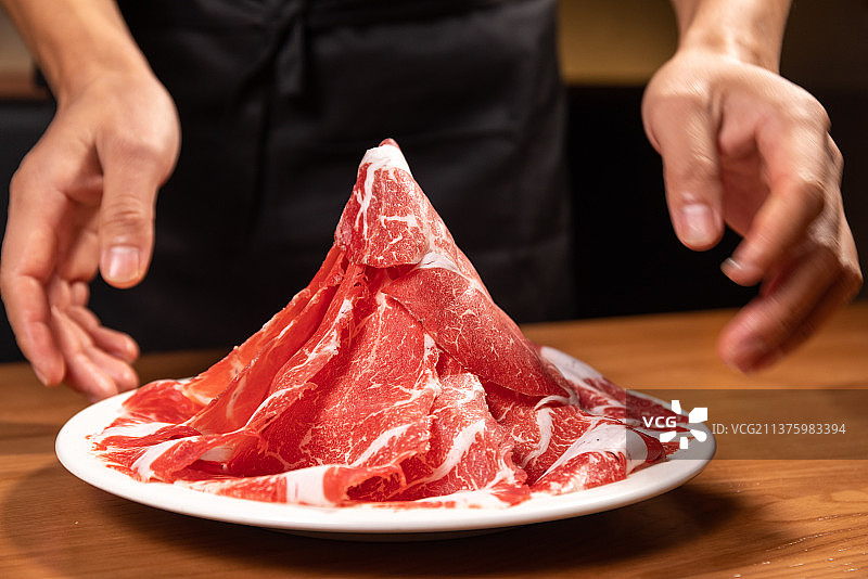 火锅牛肉片图片素材