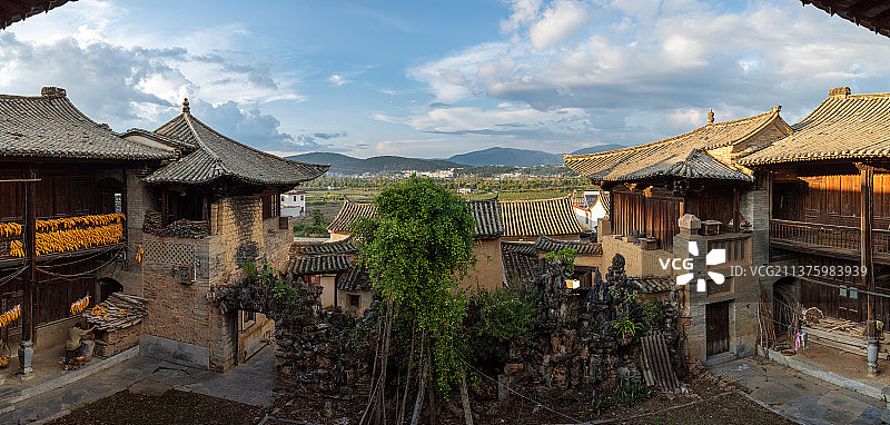 历史文化名县的古建筑图片素材