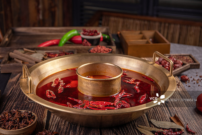 四川火锅汤底图片素材