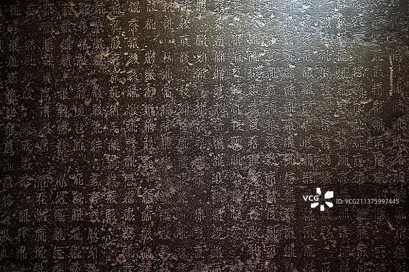 甘肃武威西夏博物馆国宝级文物重修护国寺感应塔碑图片素材