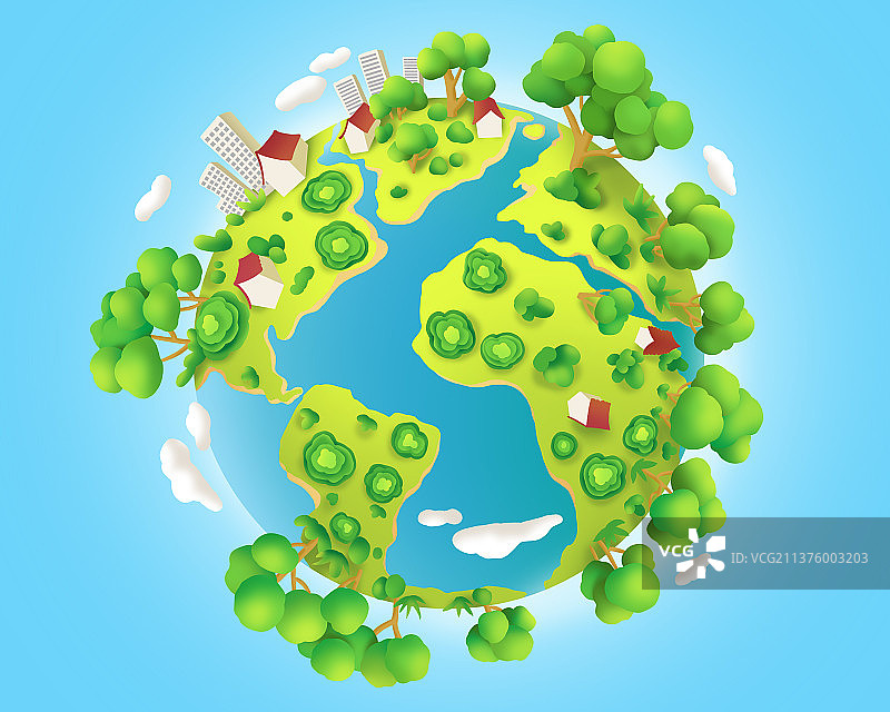 绿色地球图片素材