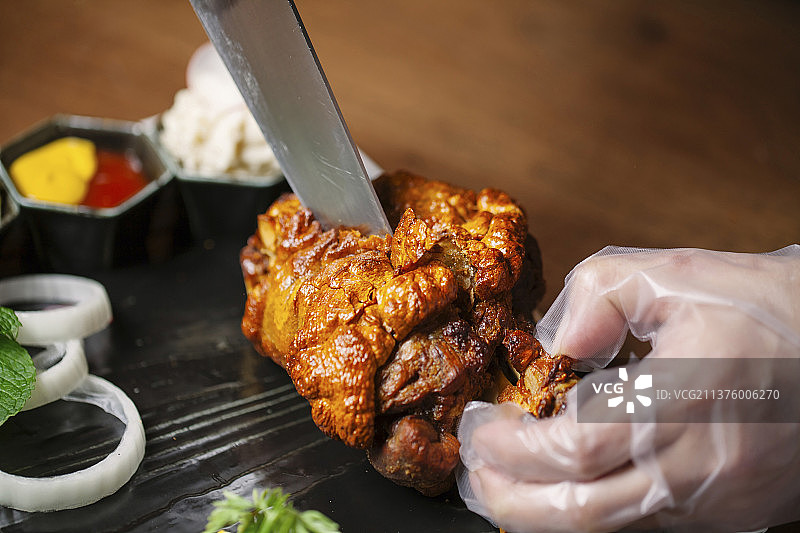 烤猪肘图片素材