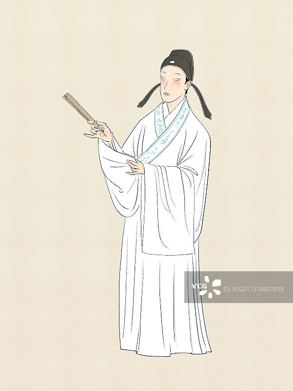 古代公子人物京剧戏曲服装图片素材