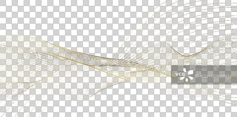 金色科技波浪抽象线条图片素材