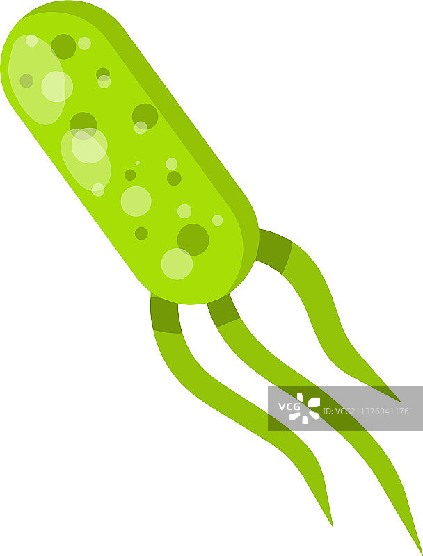 病毒和绿色细菌图片素材