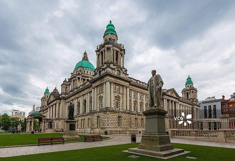 北爱尔兰贝尔法斯特市政厅图片素材