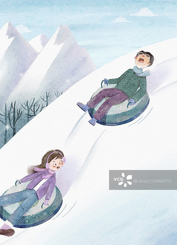 滑雪圈图片素材