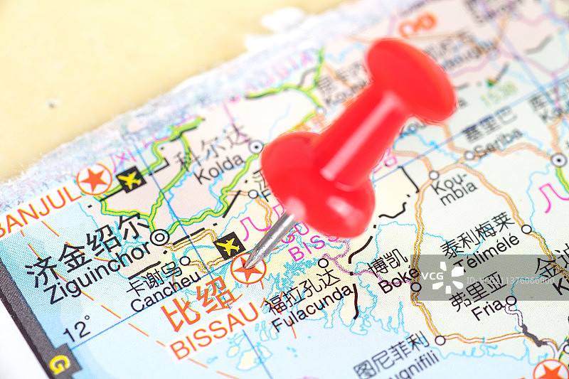 几内亚比绍首都位置图片素材