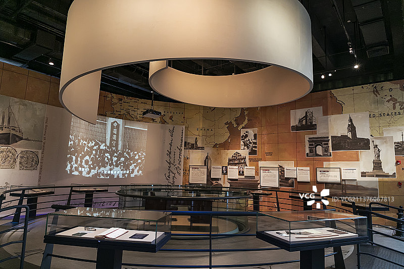 宁波帮博物馆内景图片素材