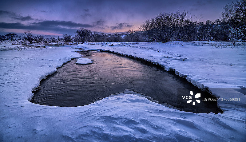 不冻河图片素材