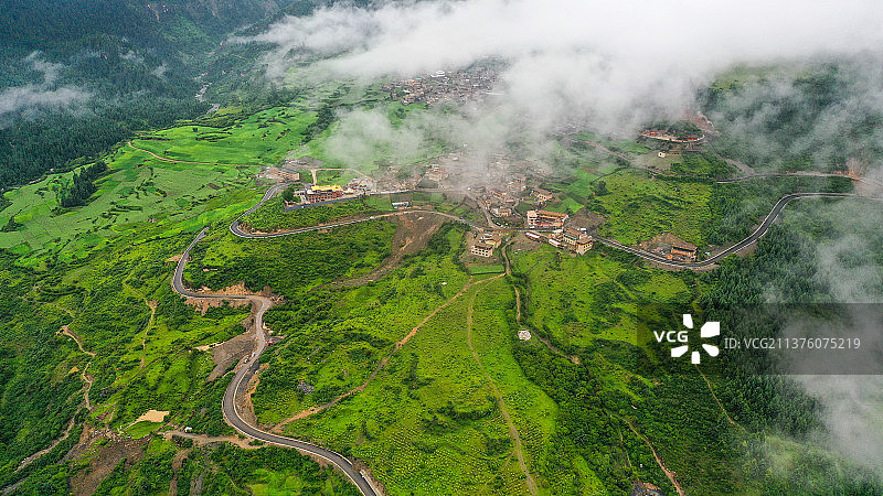扎尕那的清晨图片素材
