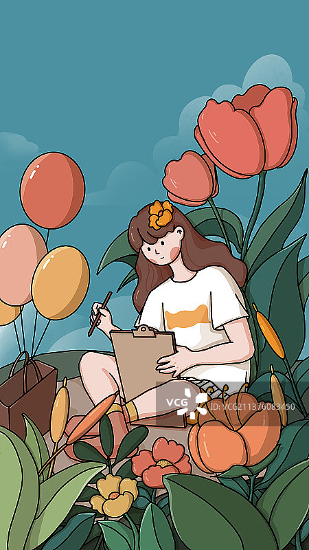 最美赏花季图片素材