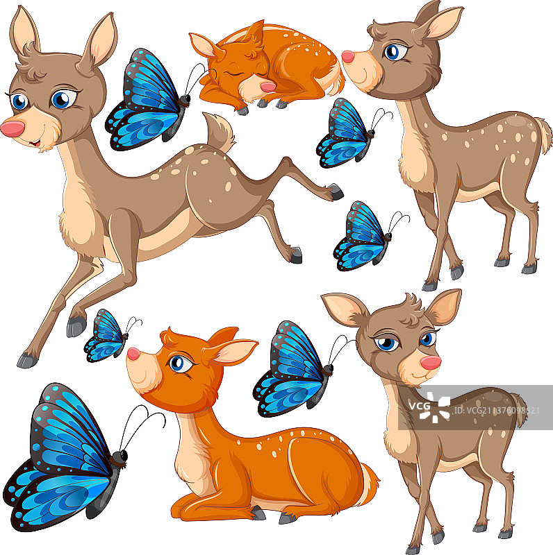 野生动物无缝图案图片素材