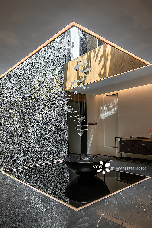 热带别墅、豪宅、热带植物、居住环境、中庭、采光、图片素材