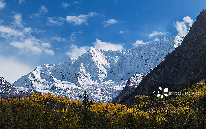 米堆冰川图片素材