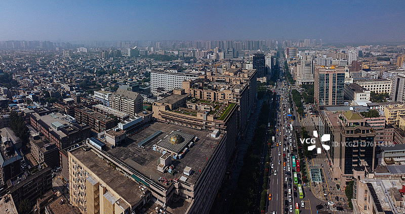 西安 莲湖区 南大街 钟楼 开元商城 鼓楼 银泰百货图片素材