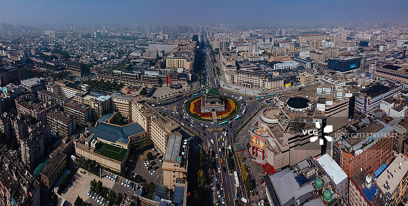 西安 莲湖区 南大街 钟楼 开元商城 鼓楼 银泰百货图片素材