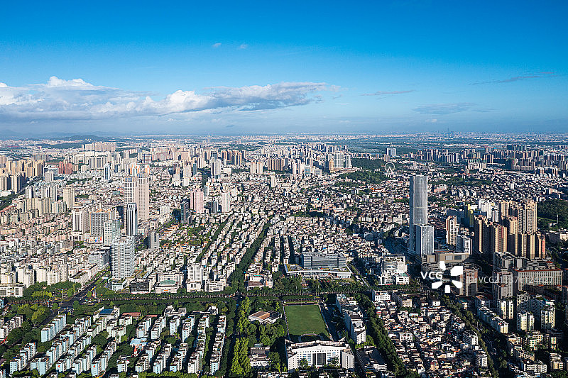 中山市利和广场金鹰广场CBD市政府图书馆城市风光航拍图片素材