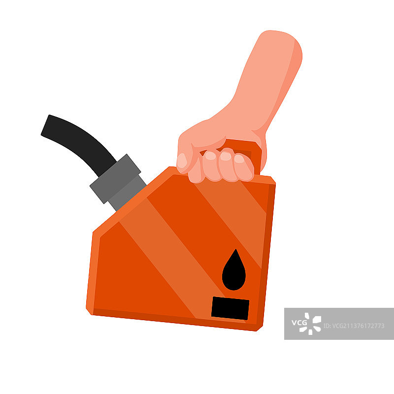 手持汽油罐图片素材