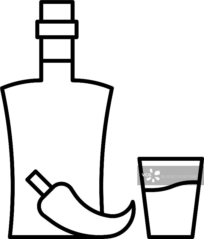 乌克兰伏特加酒图标图片素材