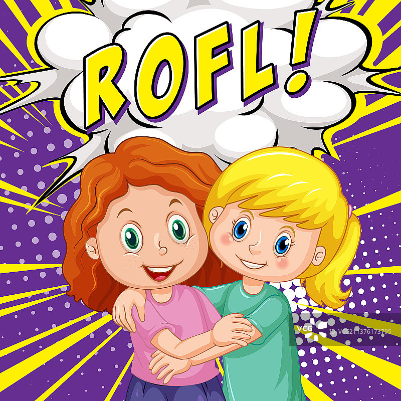 复古漫画表情缩写图片素材