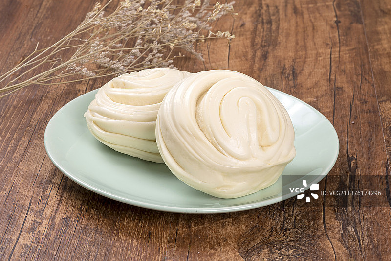 传统面食玉米面馒头紫米馒头枣馒头花卷特写图片素材