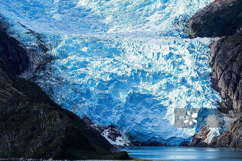 南美洲智利南冰洋冰川巷风貌图片素材