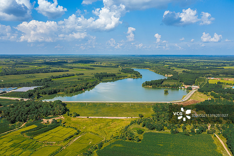 辽宁省阜新市彰武县大冷乡小清湖水库沙泉鱼宴 风光图片素材