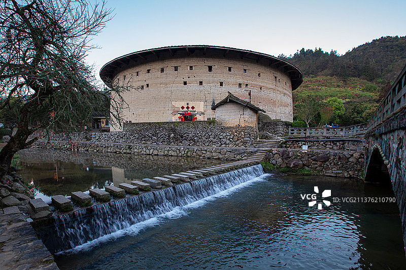 世界文化遗产、全国重点文物保护单位福建省漳州市南靖土楼群之裕昌楼图片素材