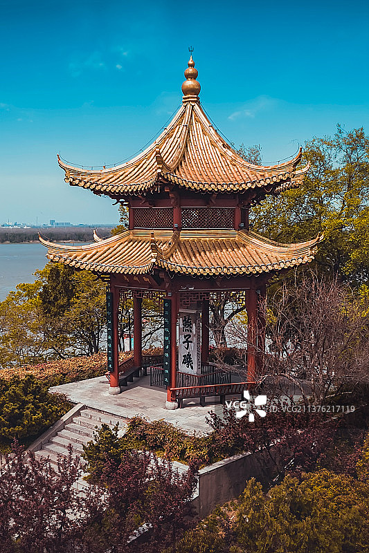 燕子矶公园御碑亭图片素材