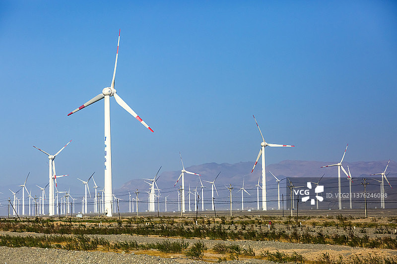 达坂城风车图片素材